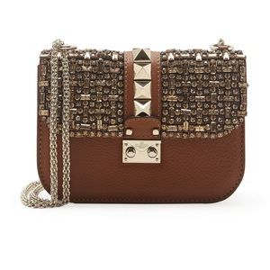 Valentino Garavani
Small Crystal Lock Shoulder Bag